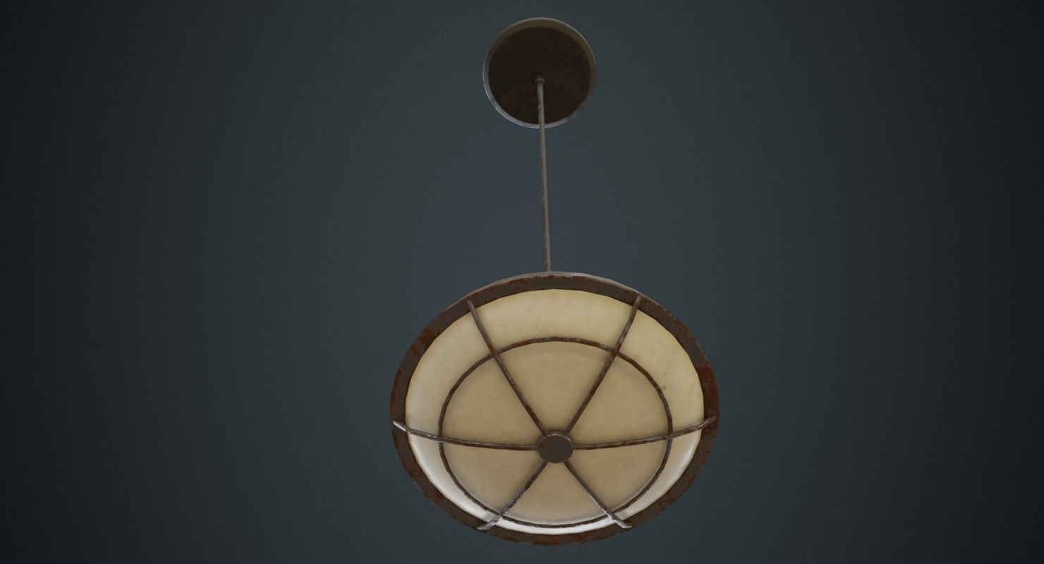 Hanging Lamp 5D Low-poly 3D model_2