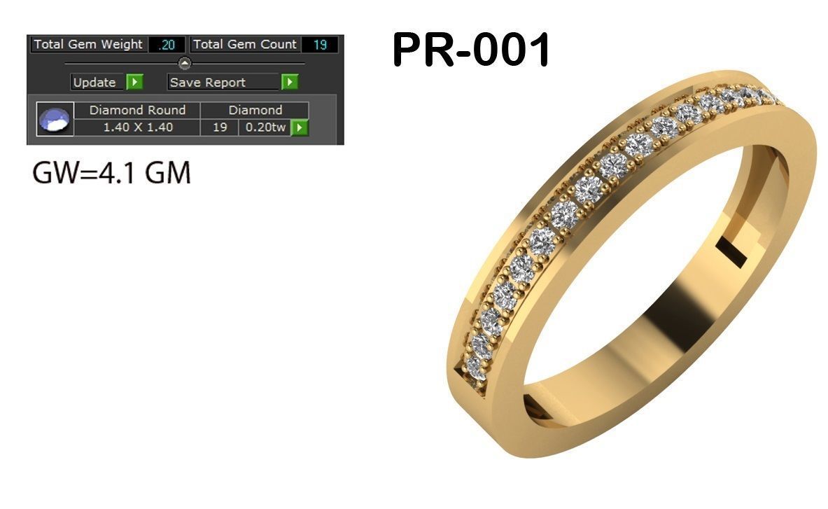 Women ring 3dm render detail 3D print model 3D print model_5