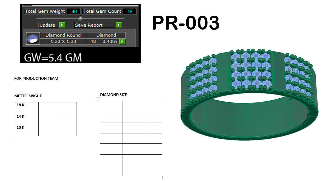 Women ring 3dm render detail 3D print model 3D print model_5
