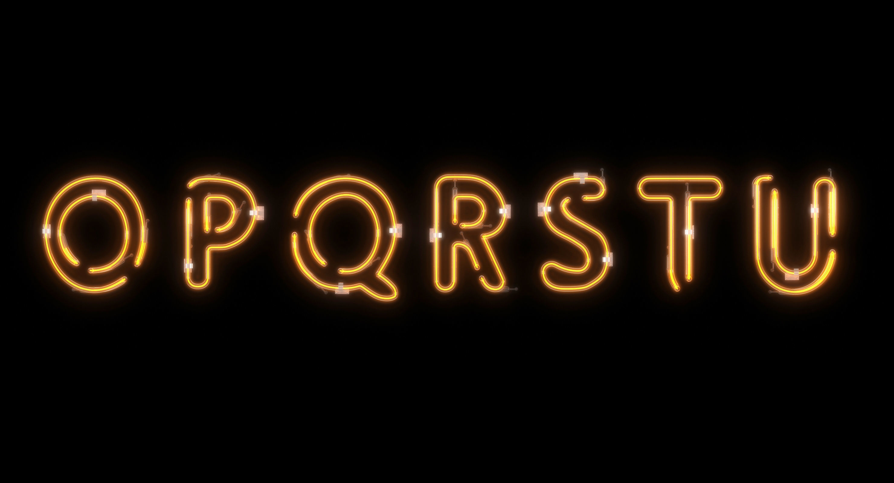 Neon Alphabet 2 3D model_5