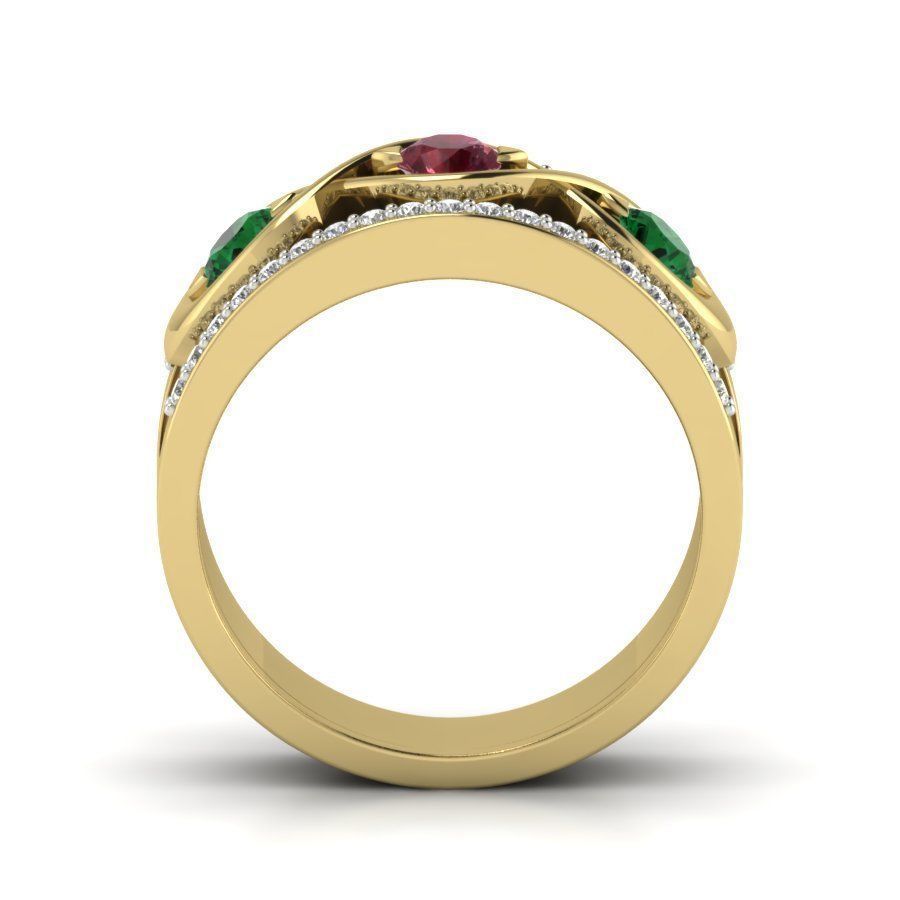 Women ring 3dm render detail 3D print model 3D print model_2