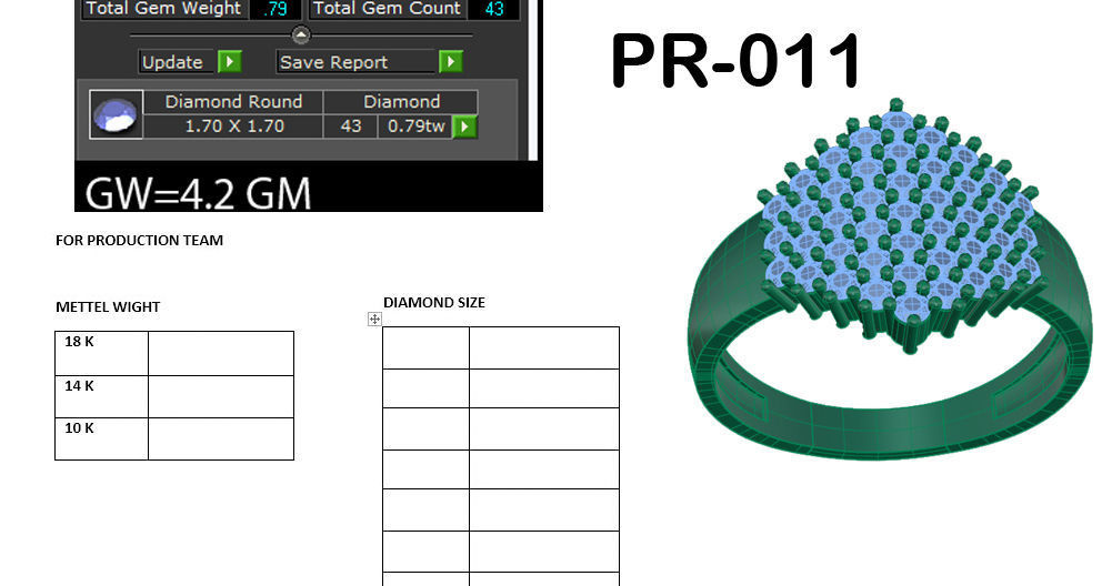 Women ring 3dm render detail 3D print model 3D print model_5
