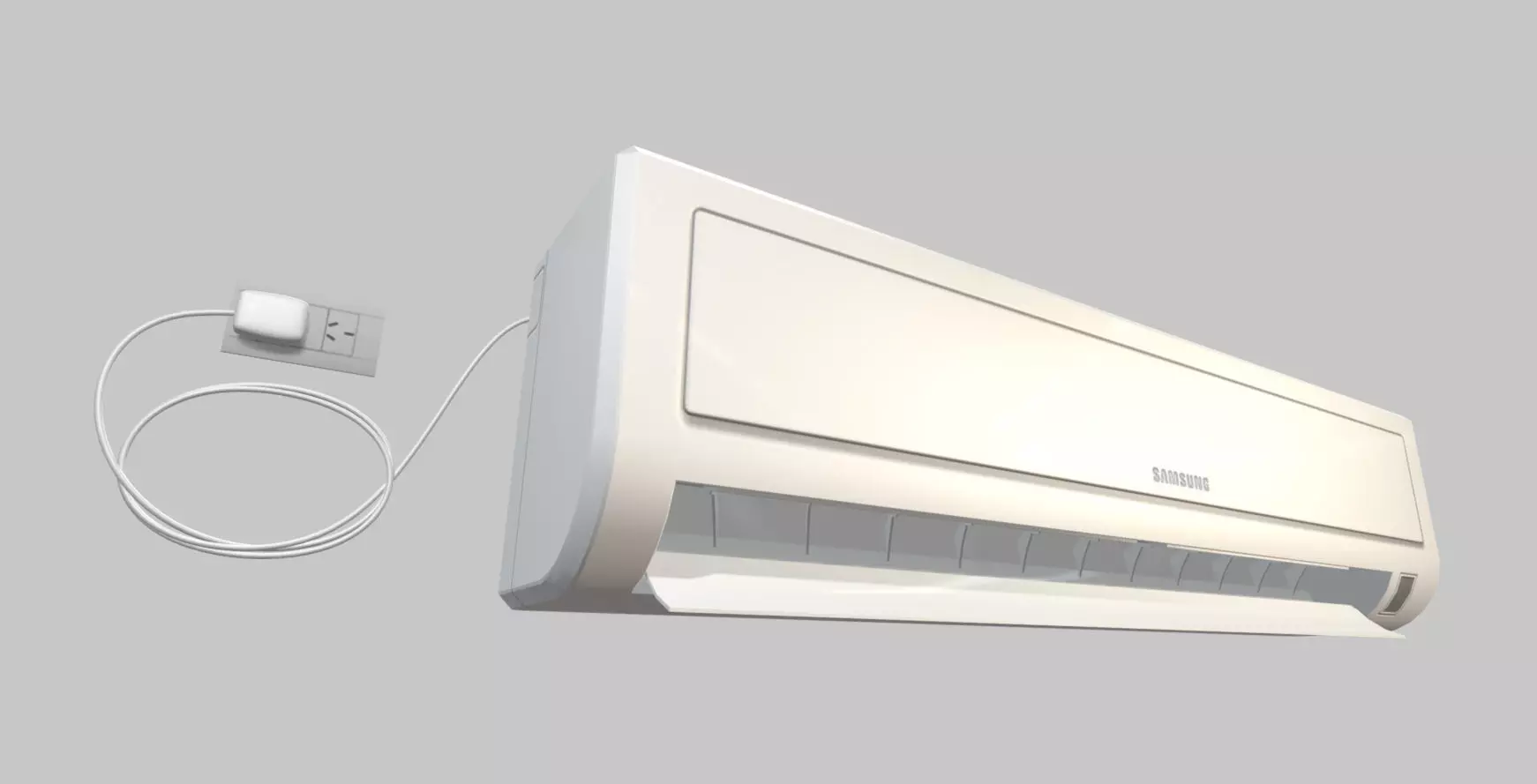 Air Conditioner Split Low-poly 3D model