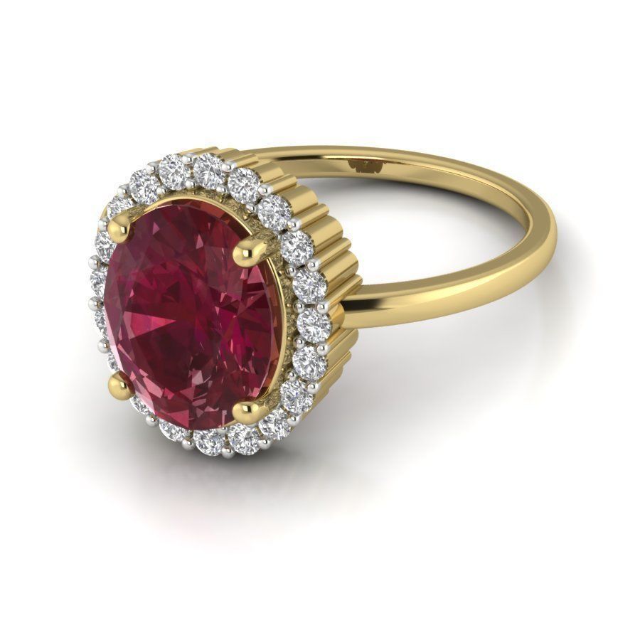 Women ring 3dm render detail 3D print model 3D print model_4