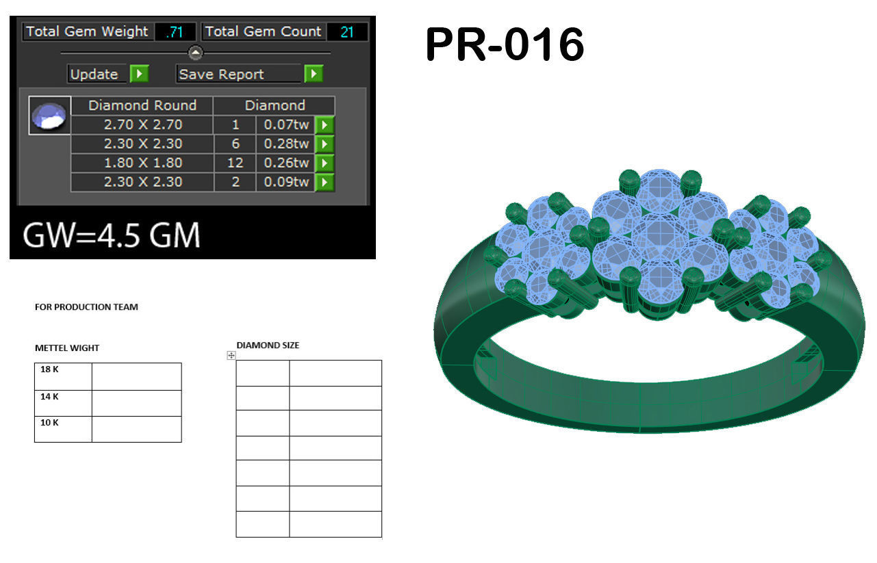 Women ring 3dm render detail 3D print model 3D print model_5