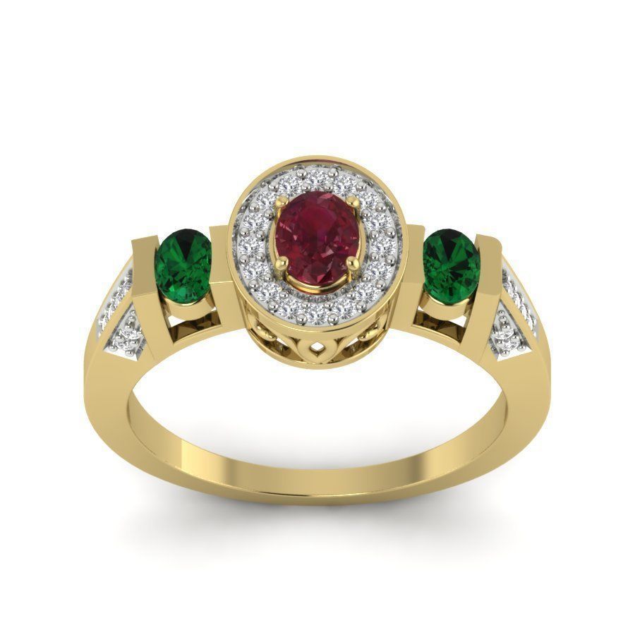 Women ring 3dm render detail 3D print model 3D print model_1