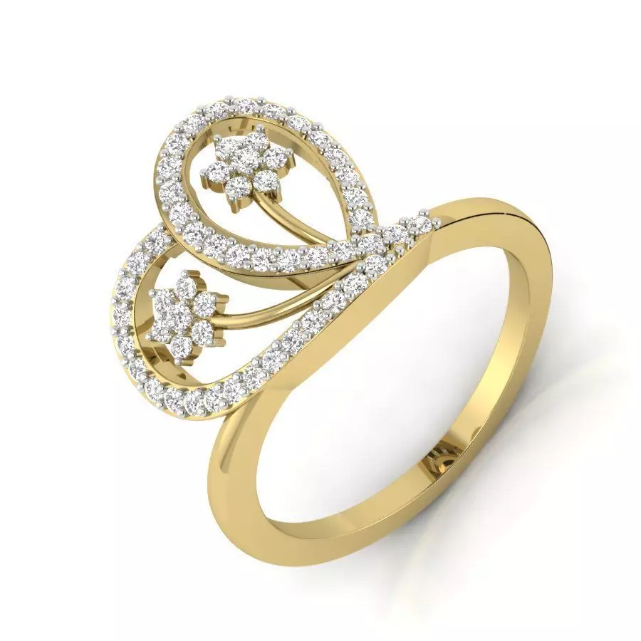 Women ring 3dm render detail 3D print model 3D print model