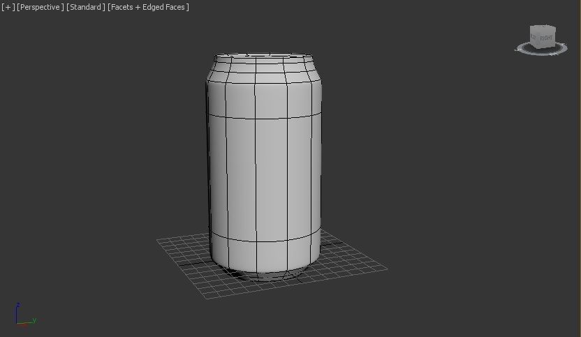 Coke Can Low-poly 3D model_2