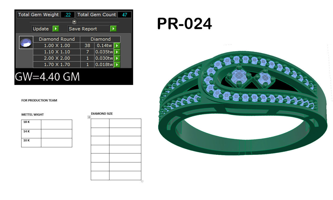 Women ring 3dm render detail 3D print model 3D print model_5