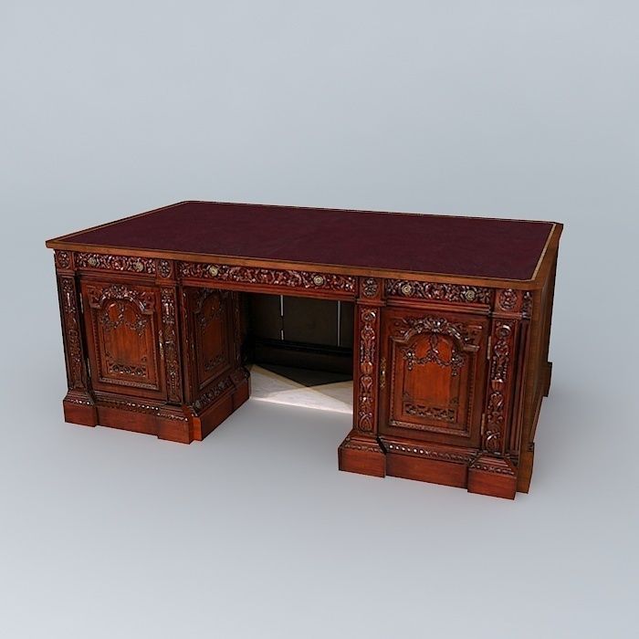 RESOLUTE DESK 3D Model .max .obj .3ds .fbx .stl .dae