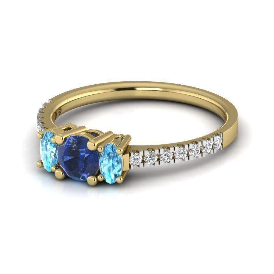 Women ring 3dm render detail 3D print model 3D print model_4