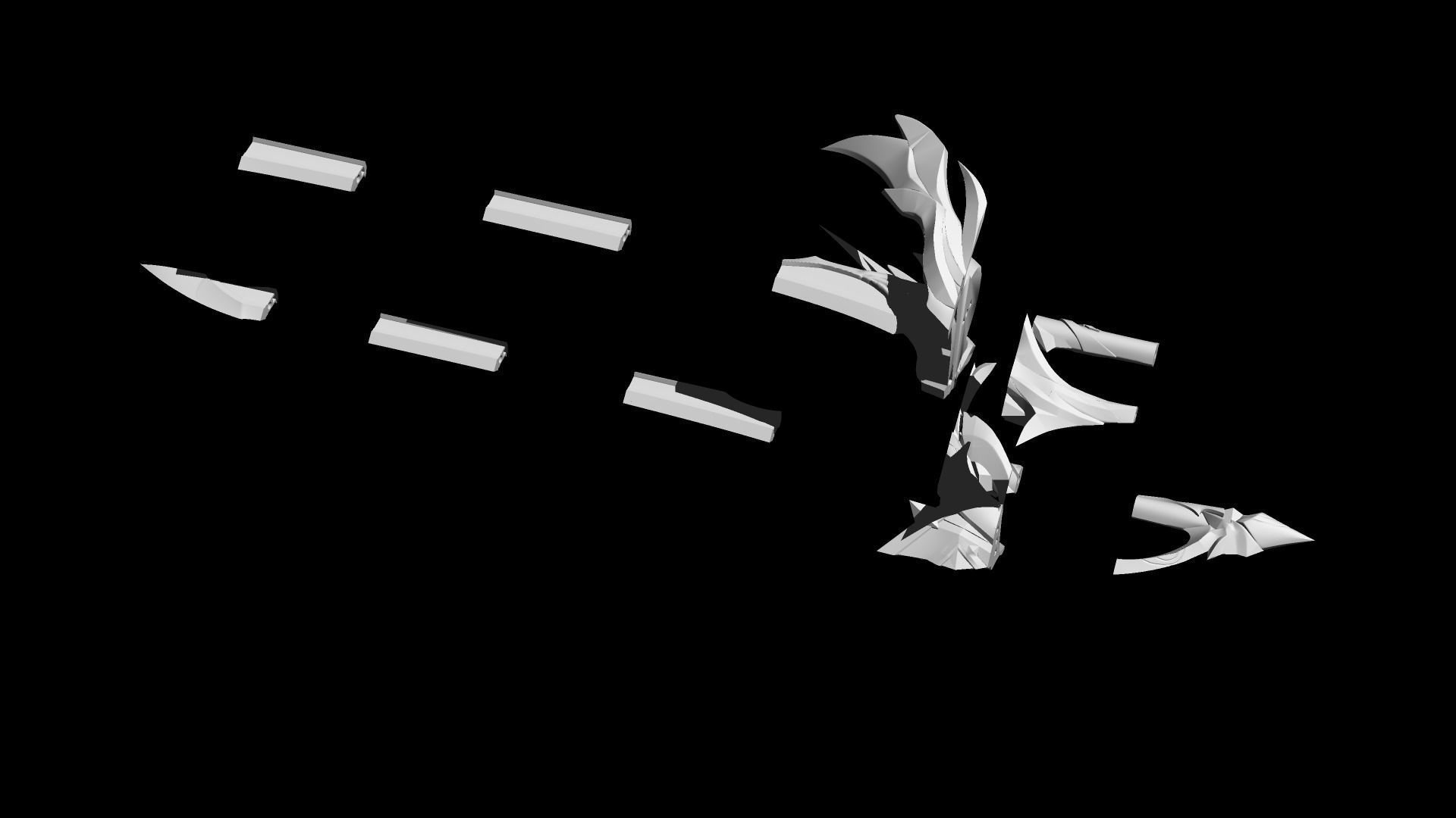 Genshin impact aquila favonia 3D print model_9