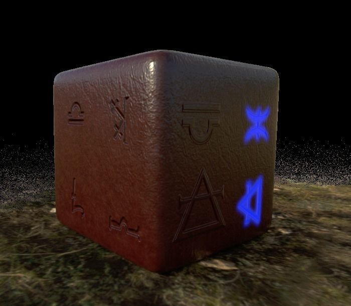 Ancient Alchemy runes set Height map Alpha Brushes decals Texture_12