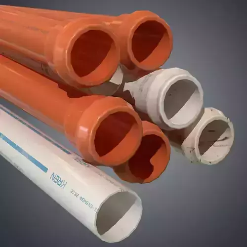 Industrial pipes Low-poly 3D model