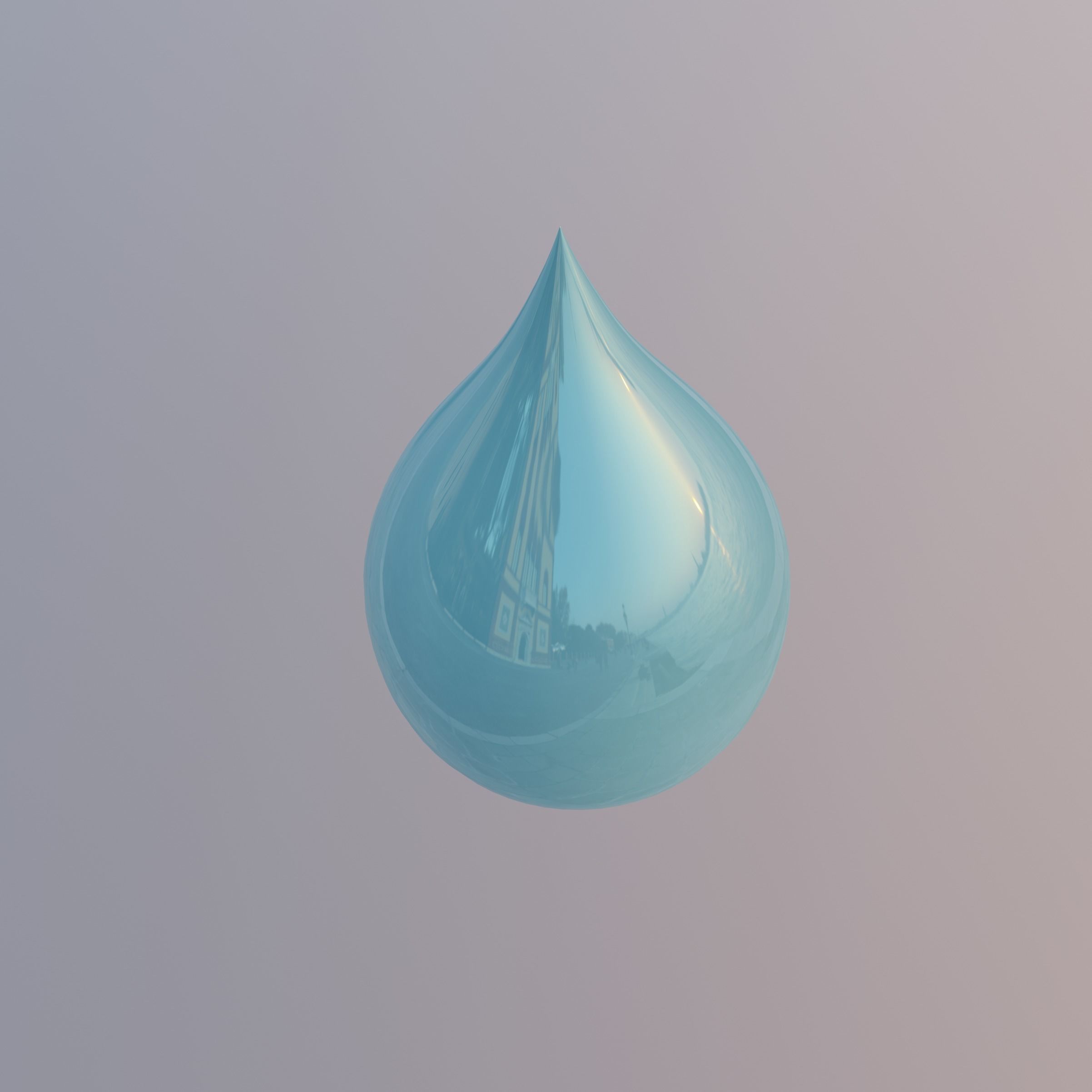 Droplet with Shapes 3D model_6