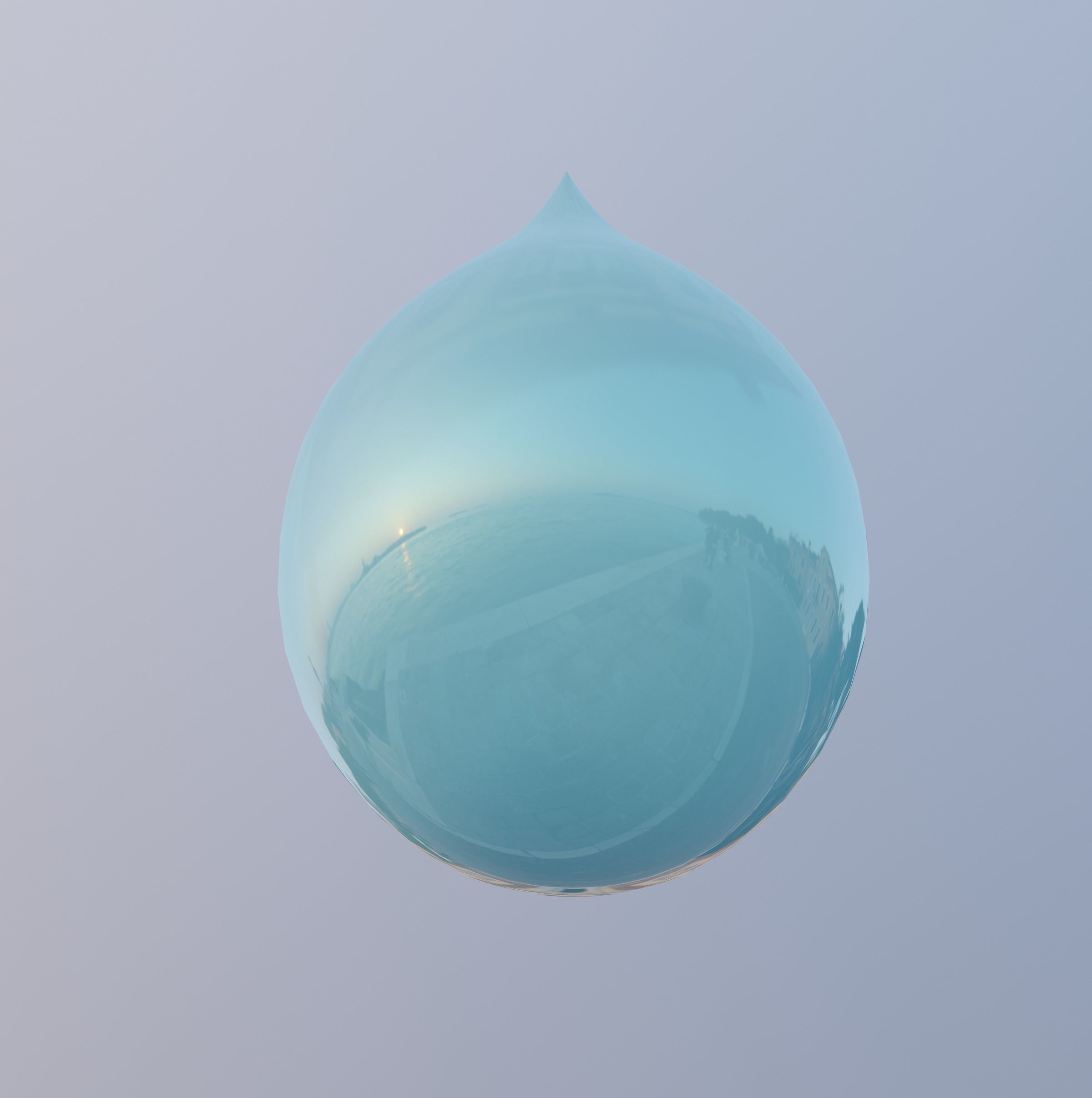 Droplet with Shapes 3D model_2