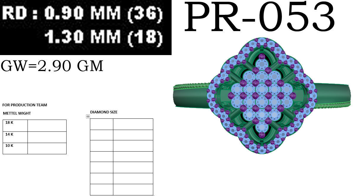 Women ring 3dm render detail 3D print model 3D print model_5