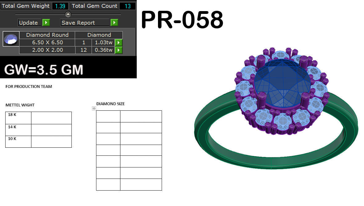 Women ring 3dm render detail 3D print model 3D print model_5