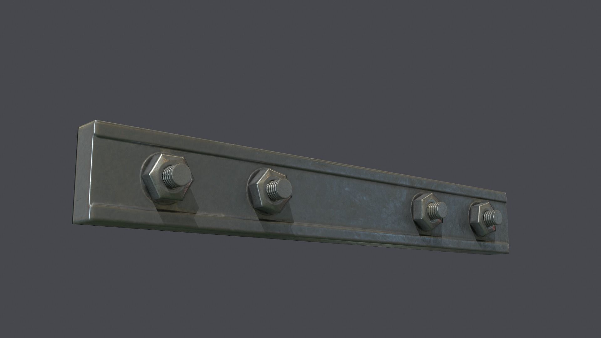 Underground metro railway Low-poly 3D model_18