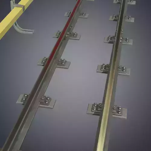 Underground metro railway Low-poly 3D model