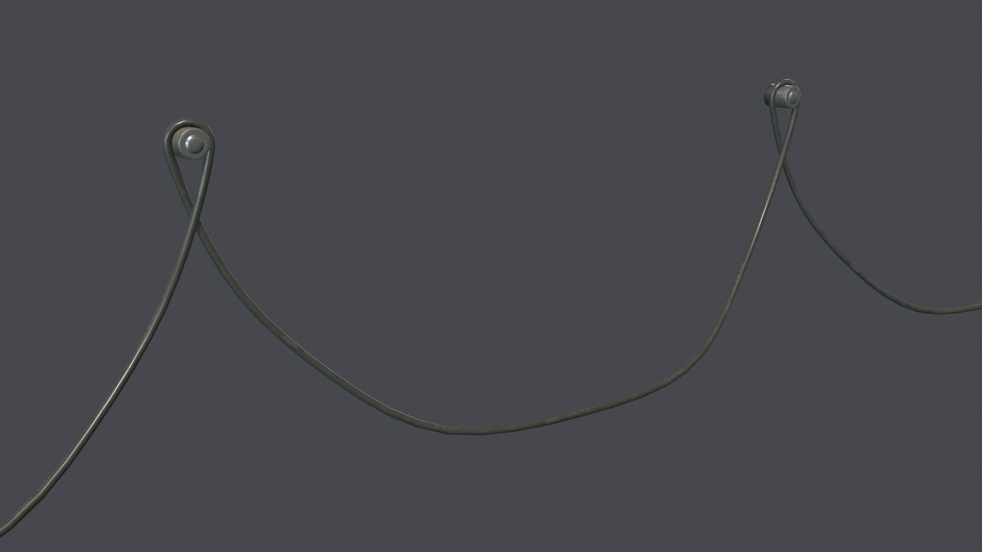 Underground metro railway Low-poly 3D model_20