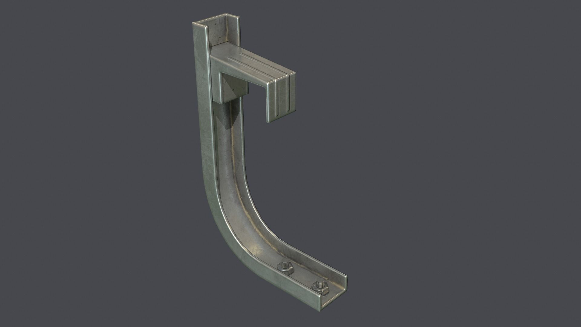 Underground metro railway Low-poly 3D model_19