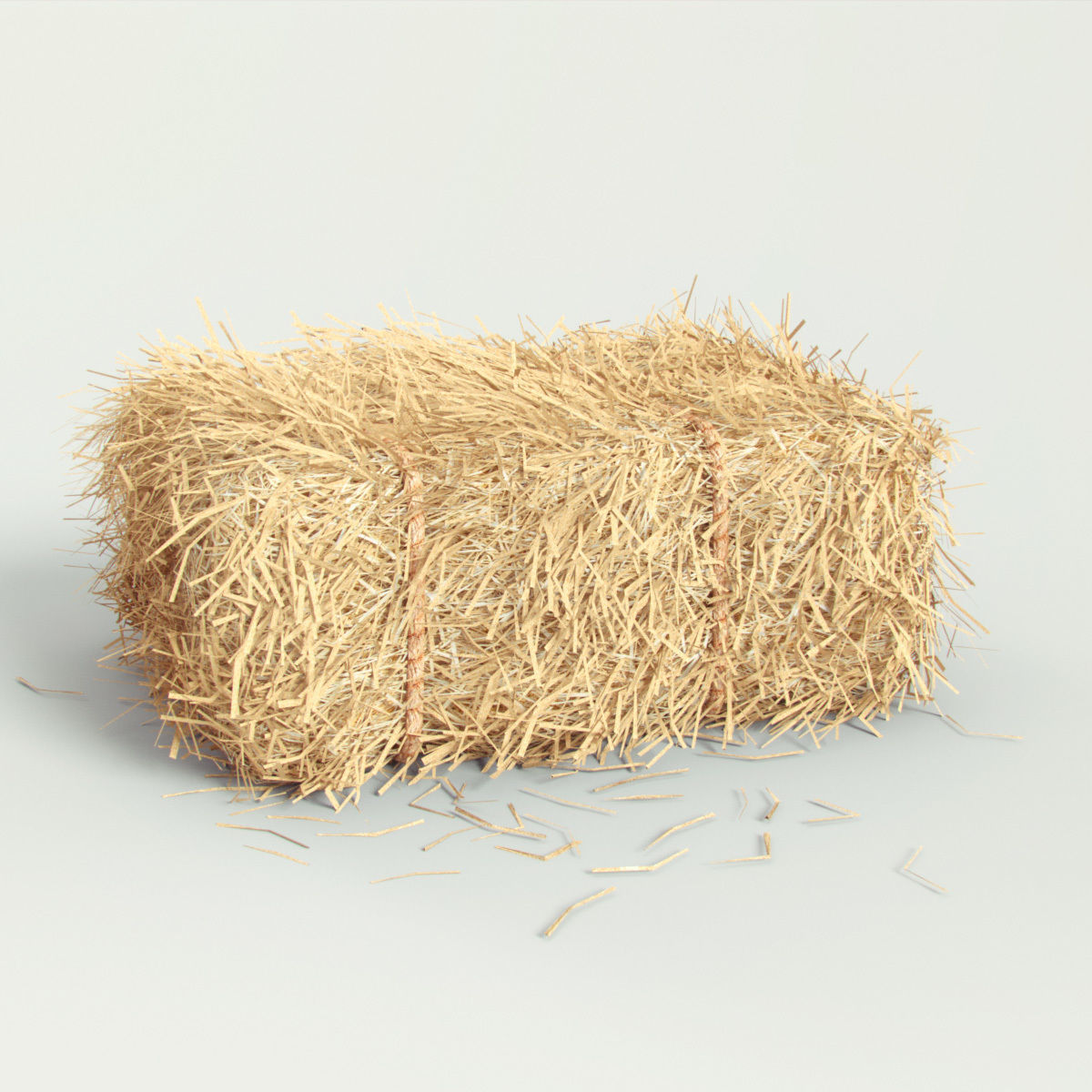 Hay bale 3D model_1