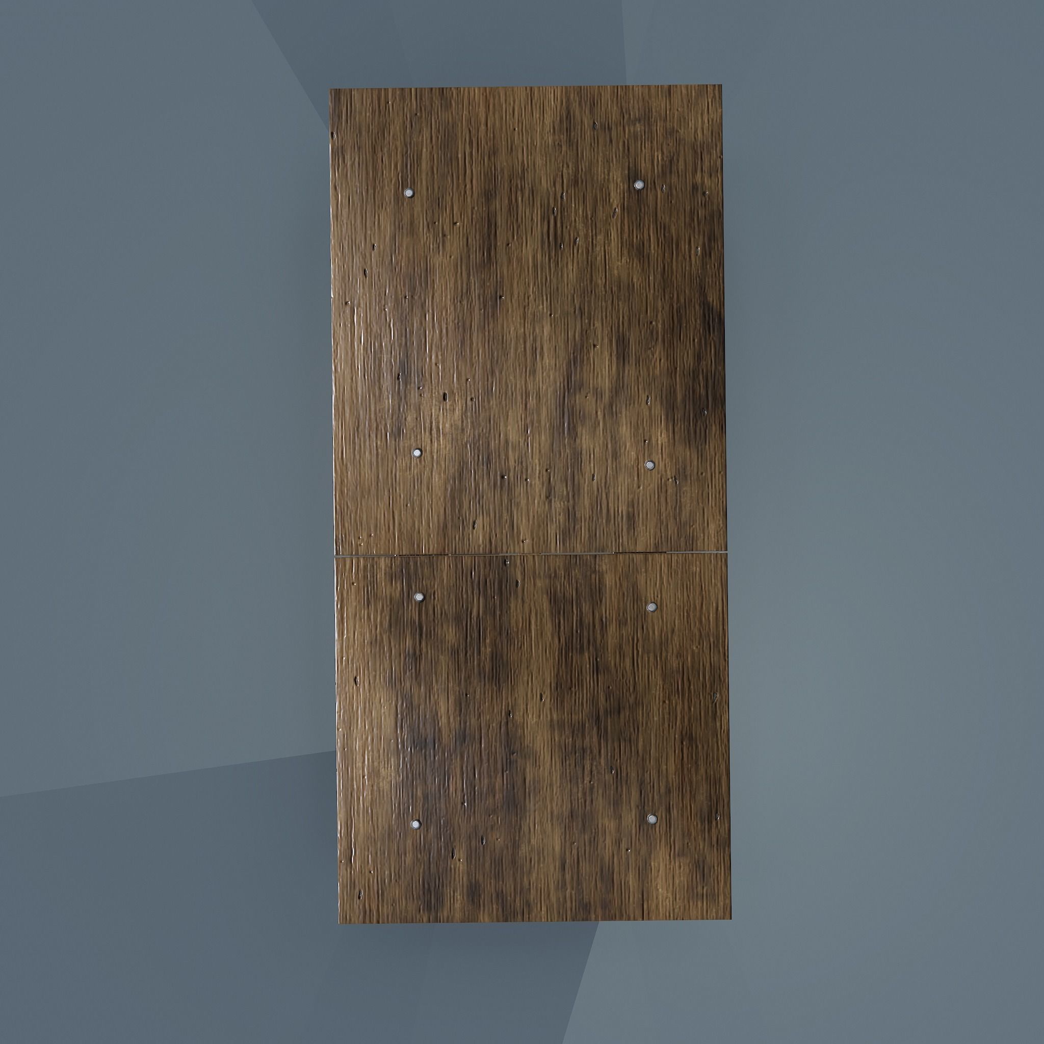 Wooden Table Low-poly 3D model_18