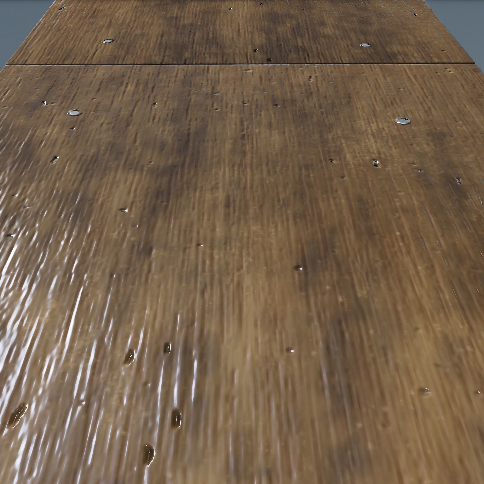 Wooden Table Low-poly 3D model_24