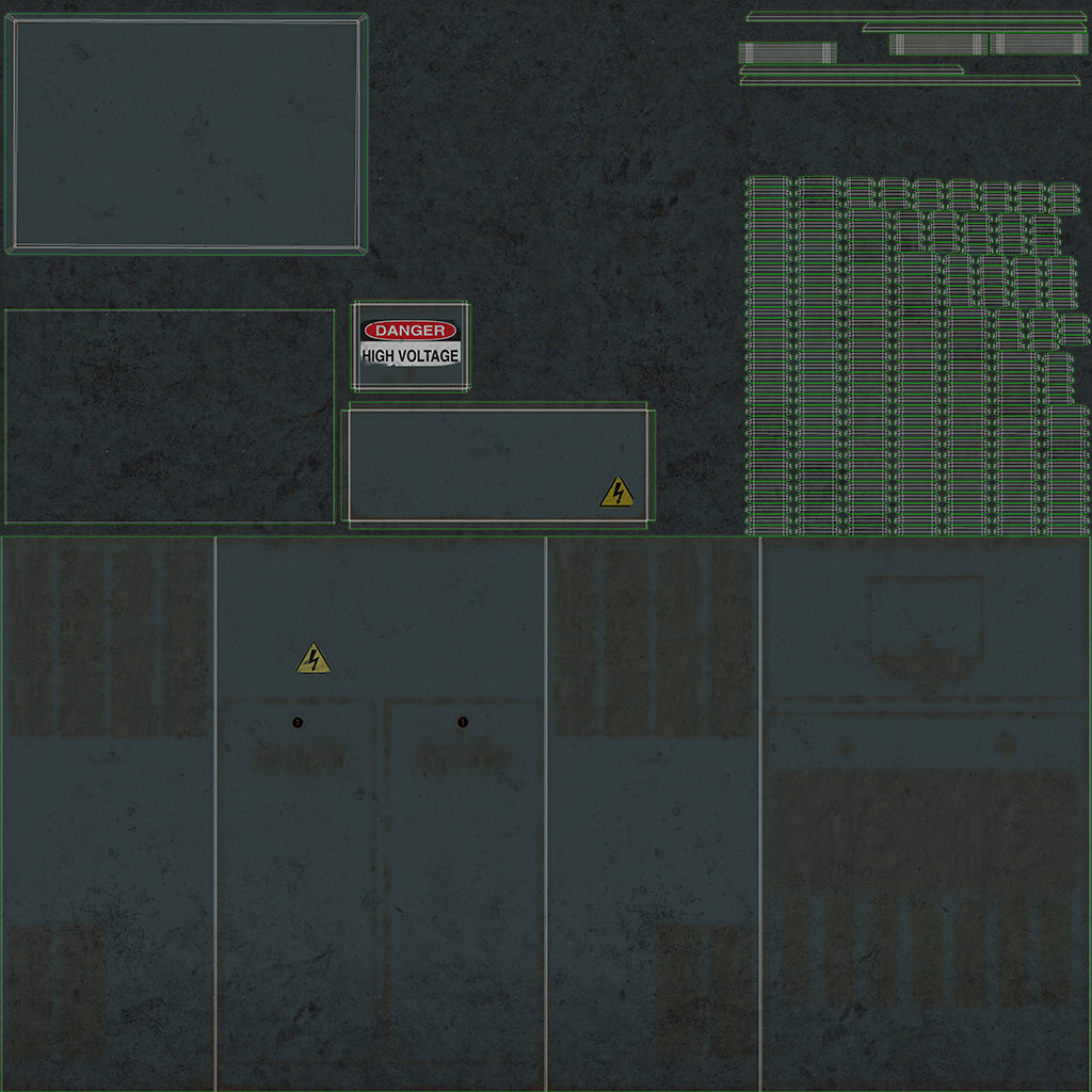  Electrical Box 1 Low-poly 3D model_6