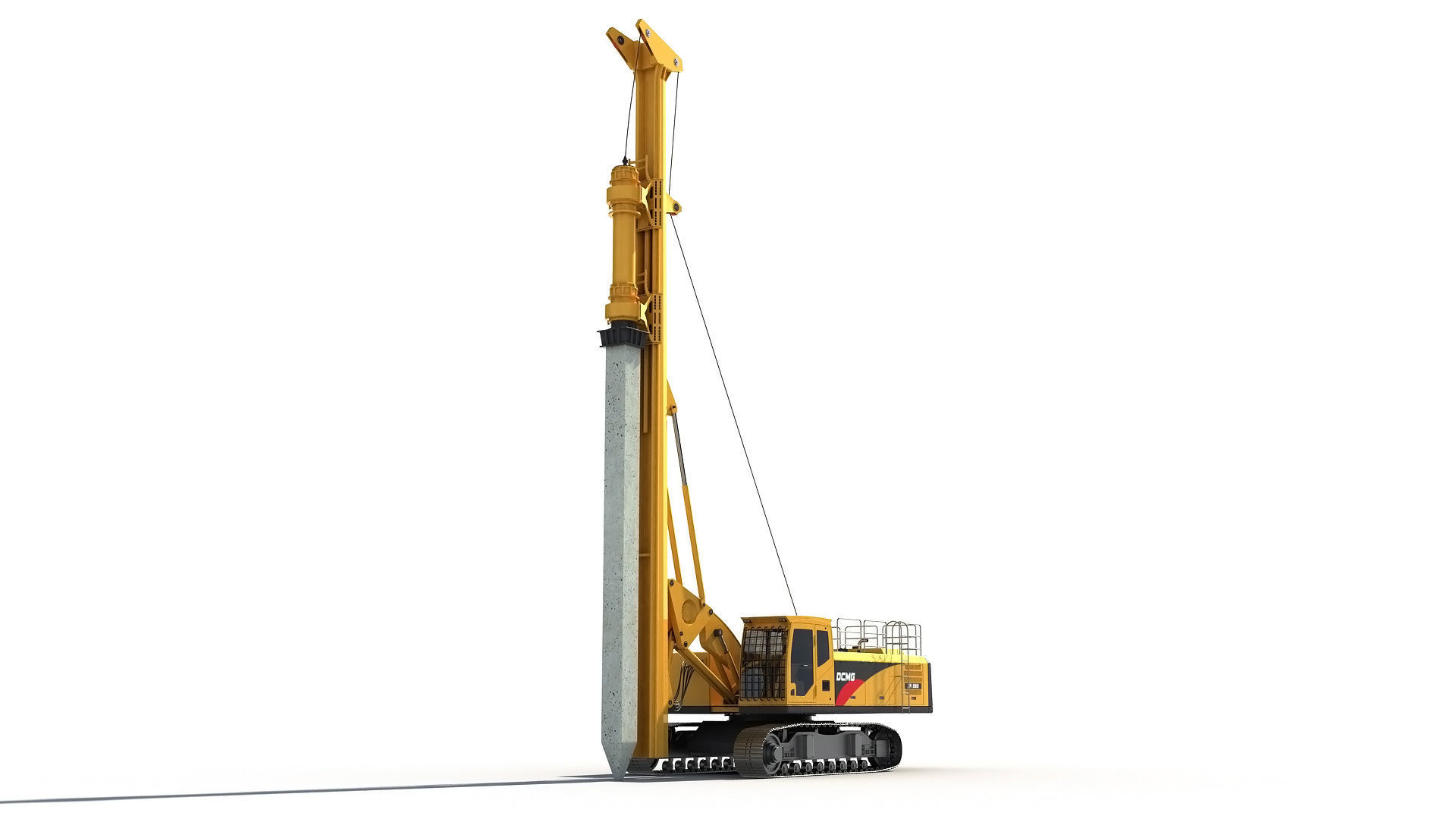 Pile Driver 3D model_6
