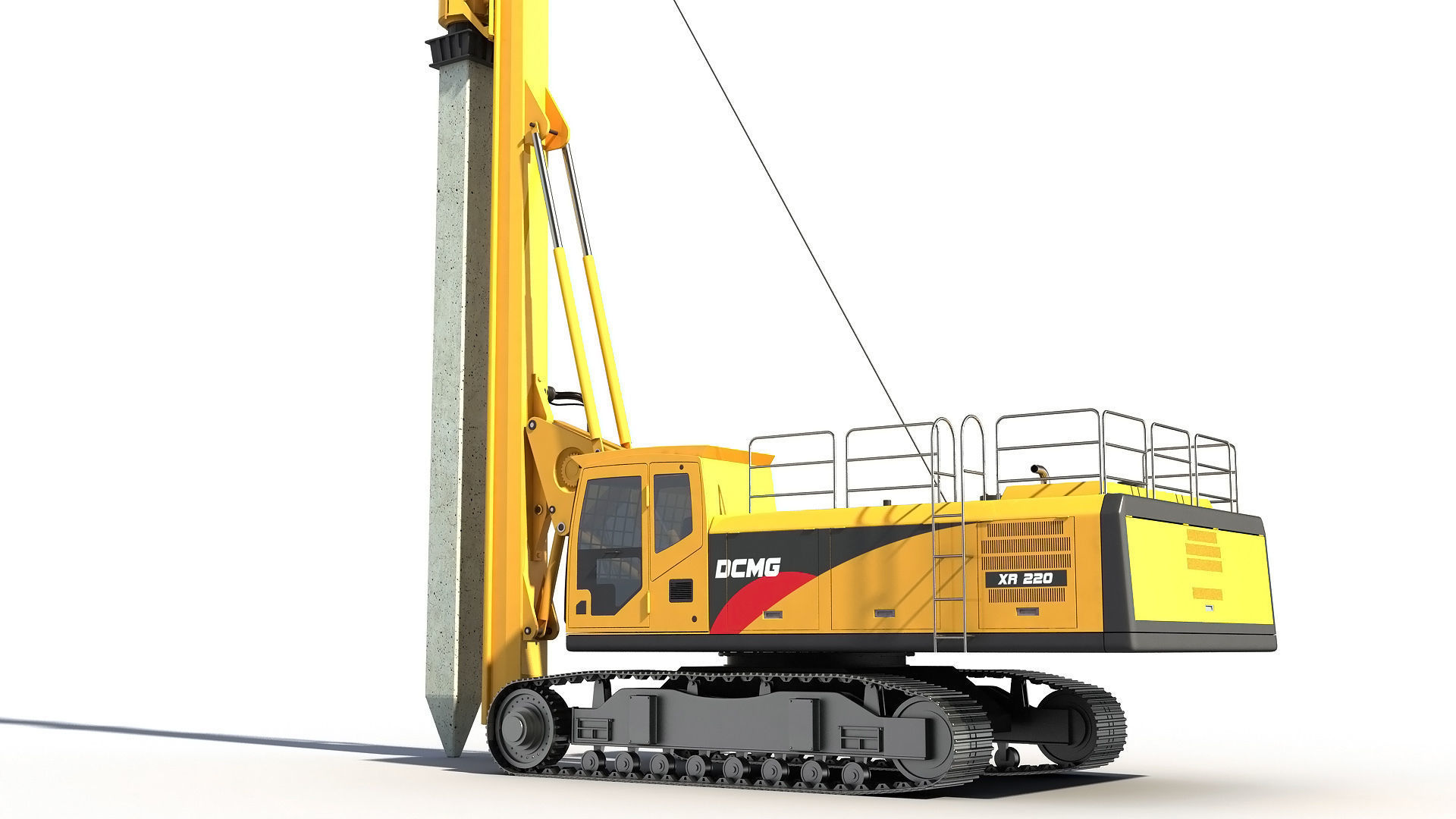 Pile Driver 3D model_3