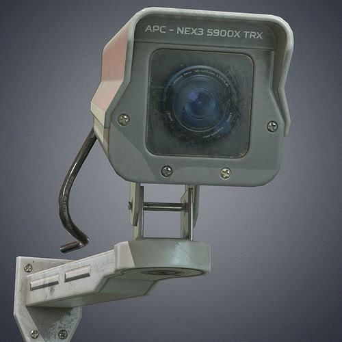 Security cameras Low-poly 3D model