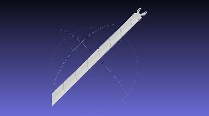 Attack On Titan Sword Functional Assembly 3D print model