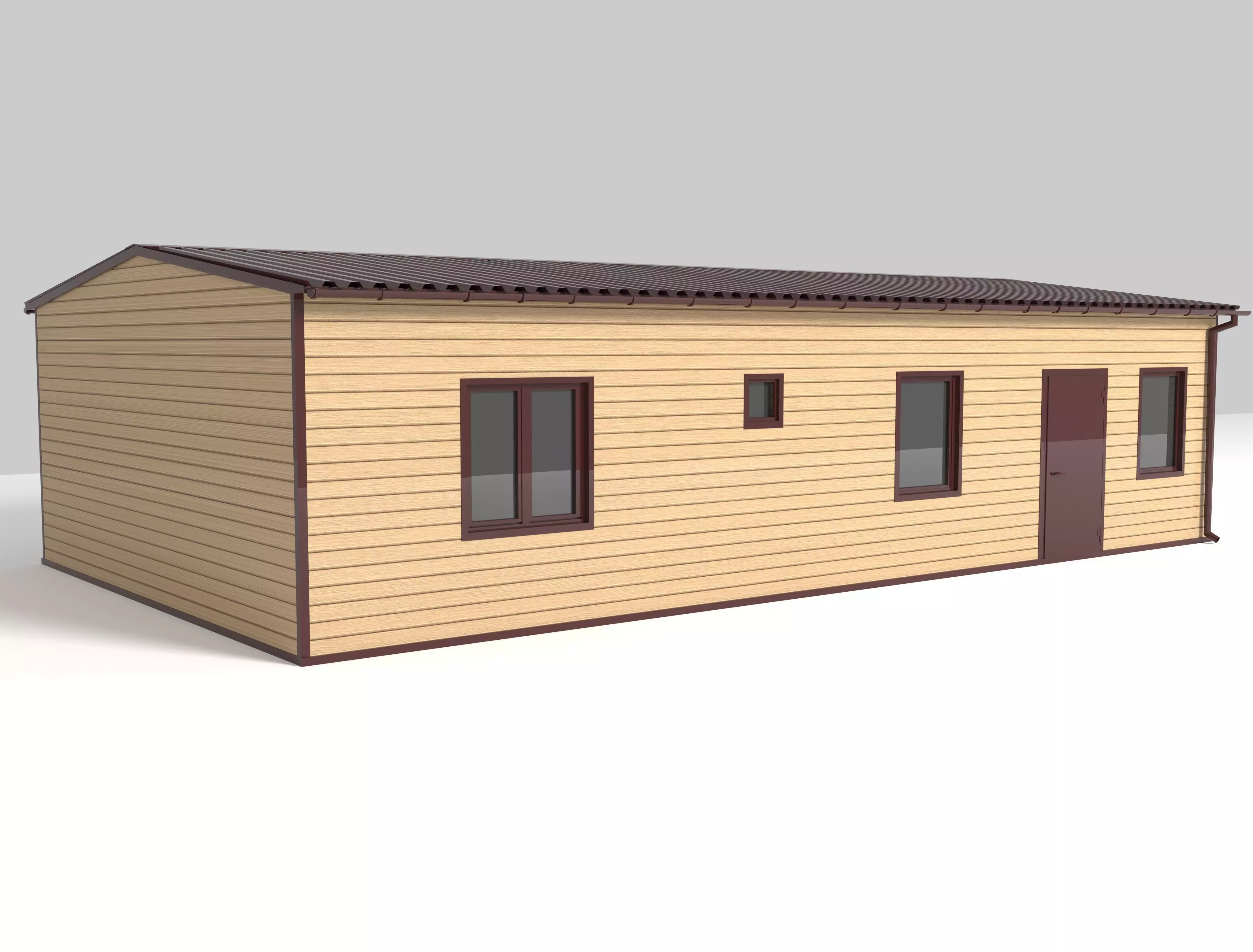 Private House complete project for assembly 3D model_0