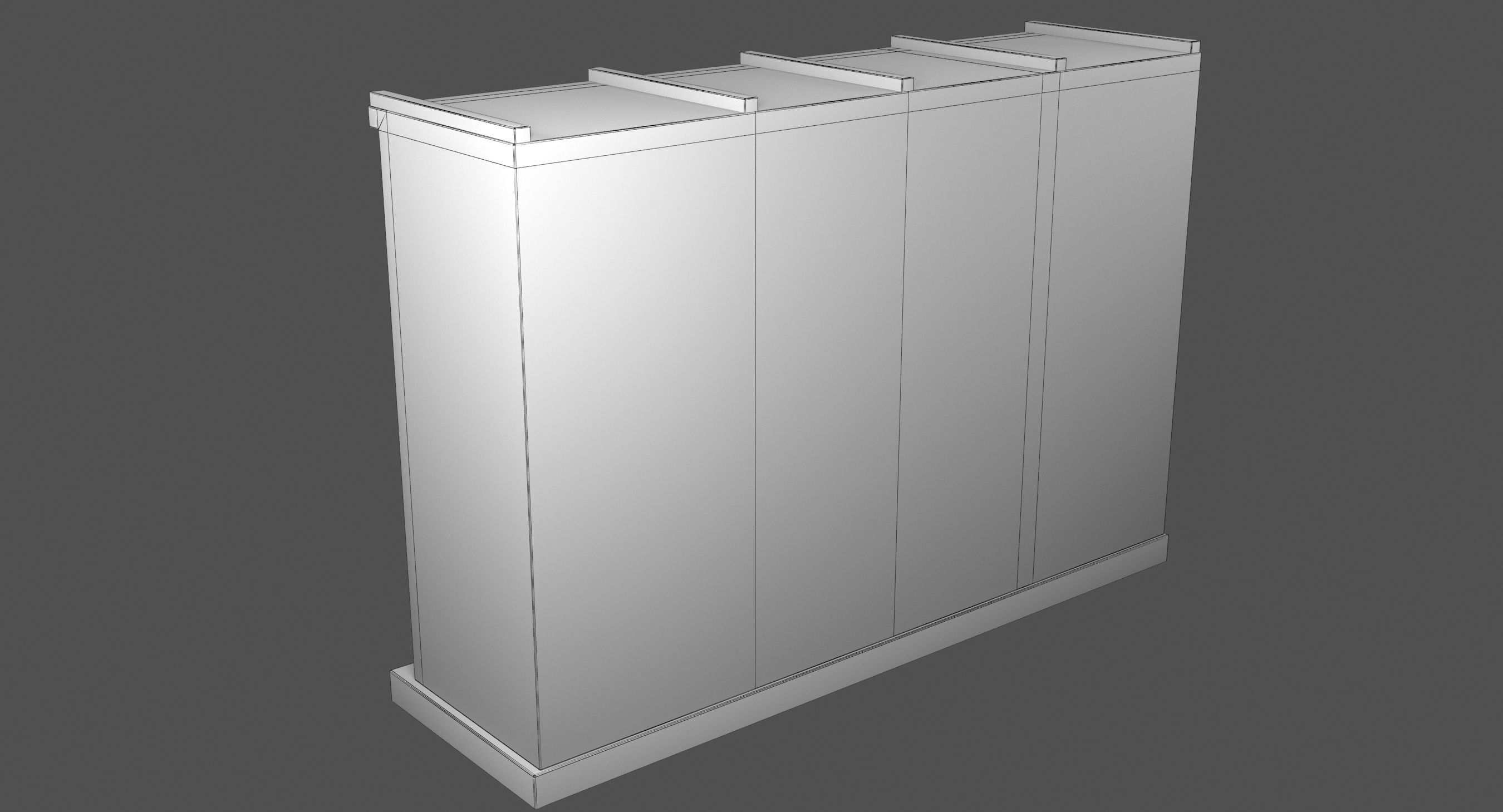 Electrical Box 2 Low-poly 3D model_5