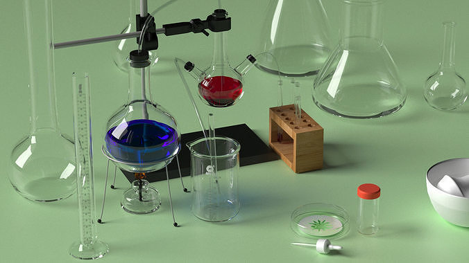 chemistry set  3D model 3D model