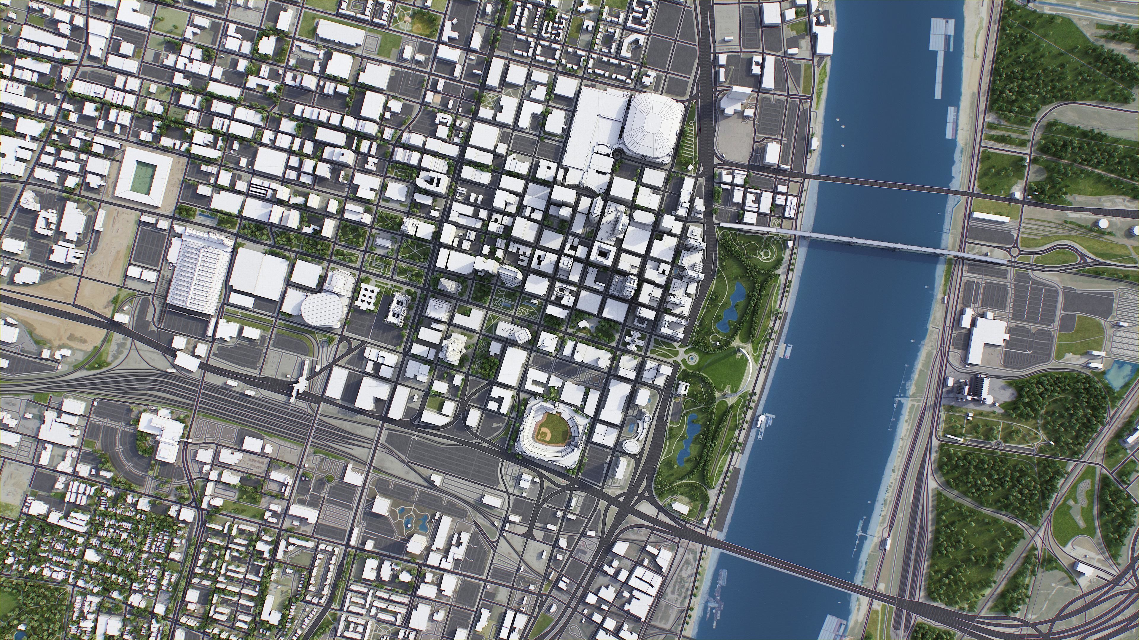 St Louis Low-poly 3D model_7