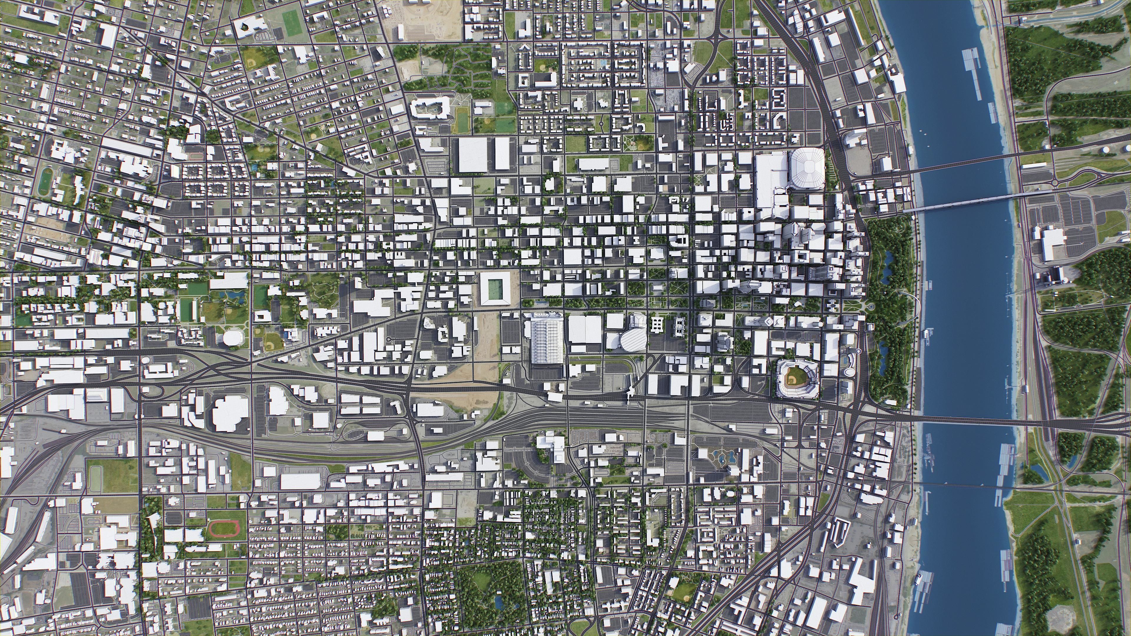 St Louis Low-poly 3D model_14