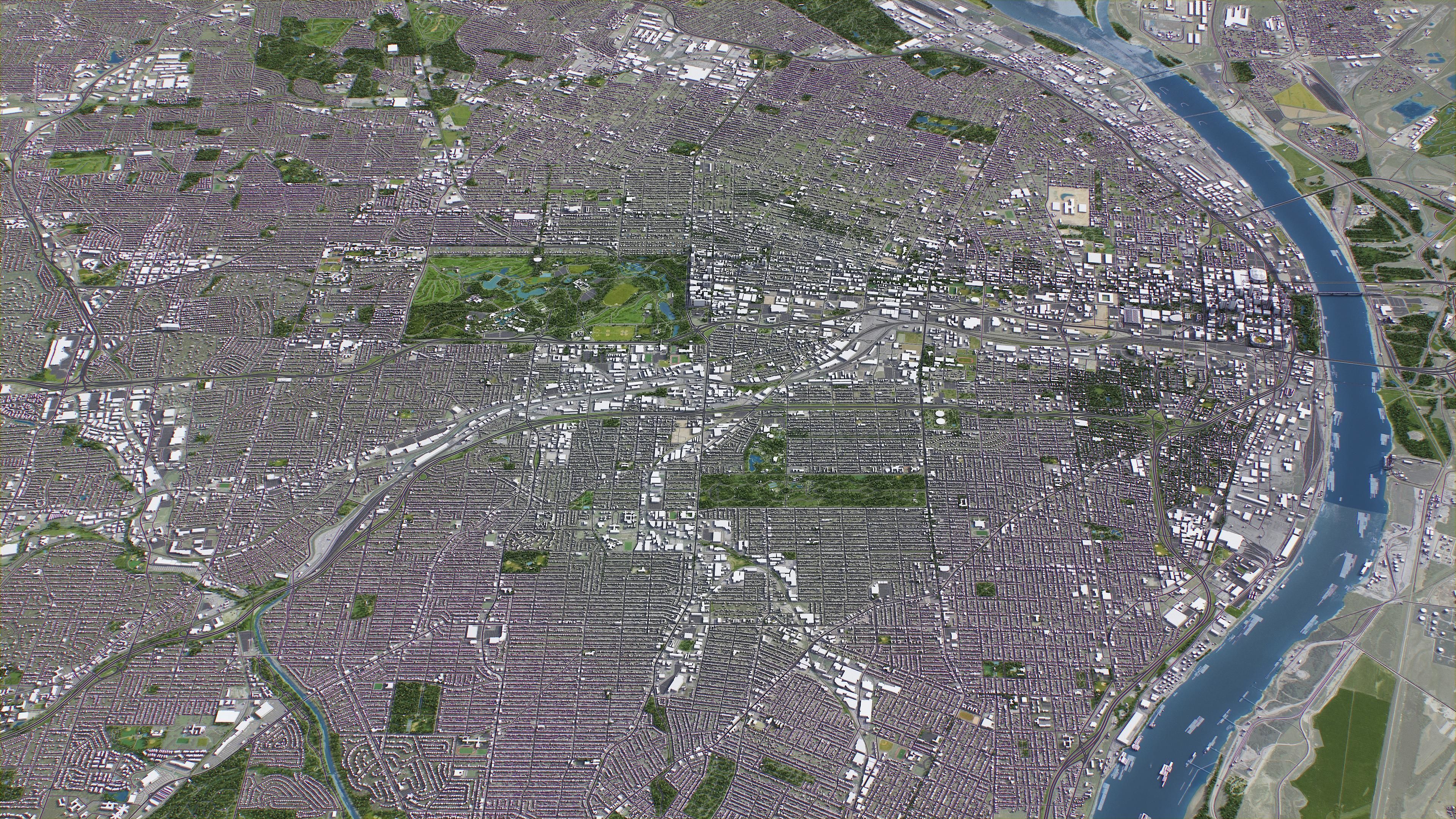 St Louis Low-poly 3D model_16