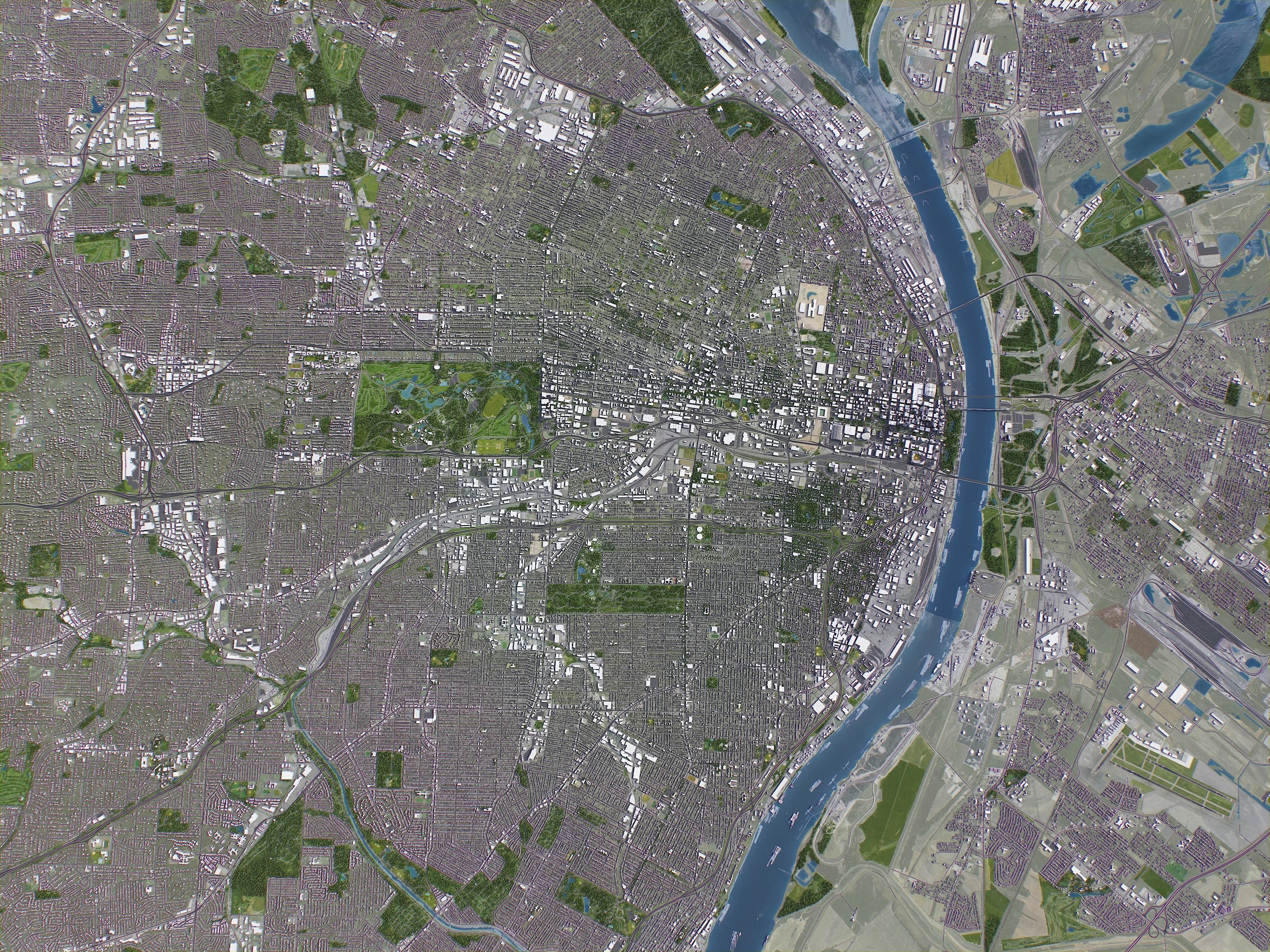 St Louis Low-poly 3D model_18