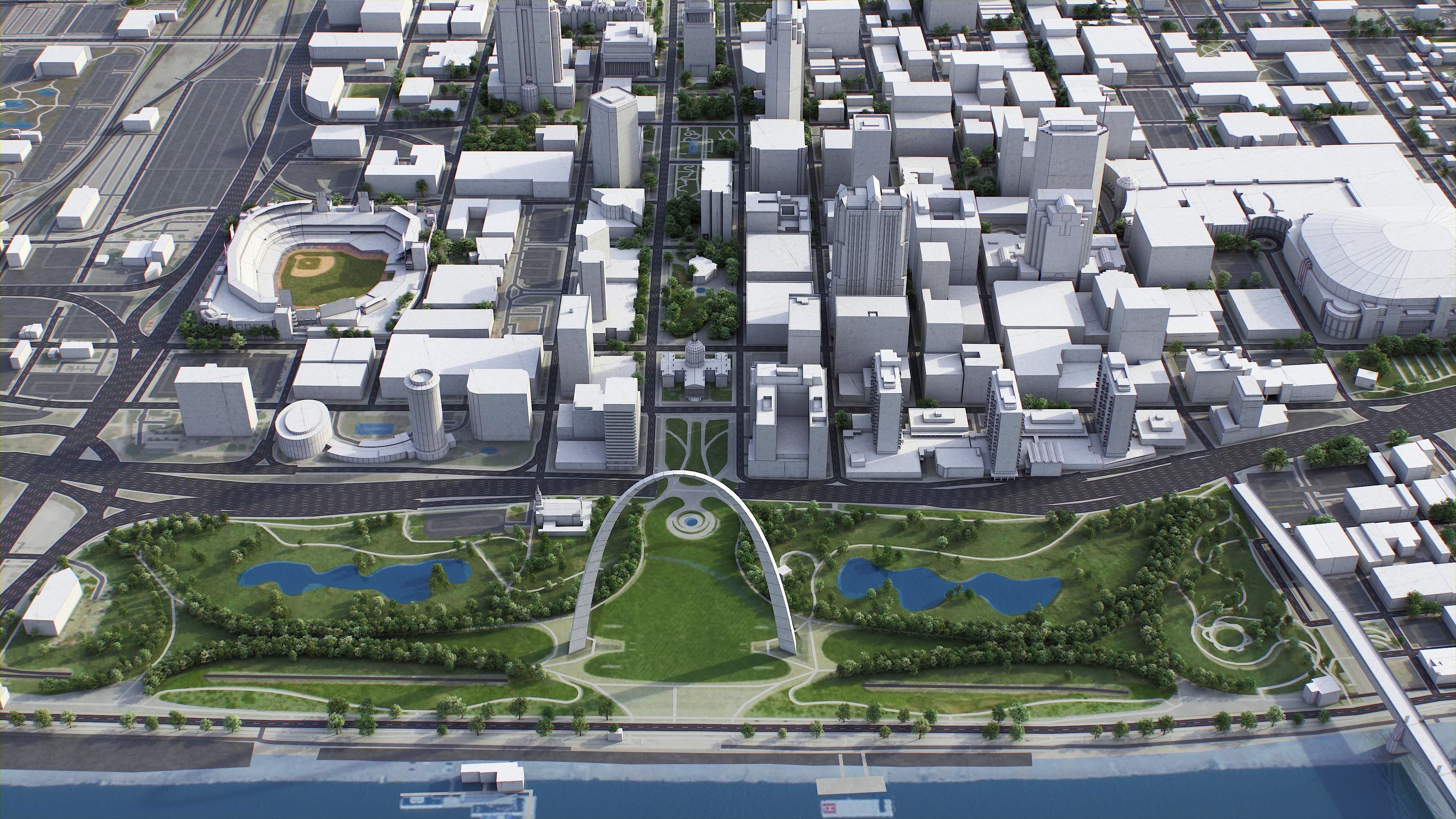 St Louis Low-poly 3D model_2