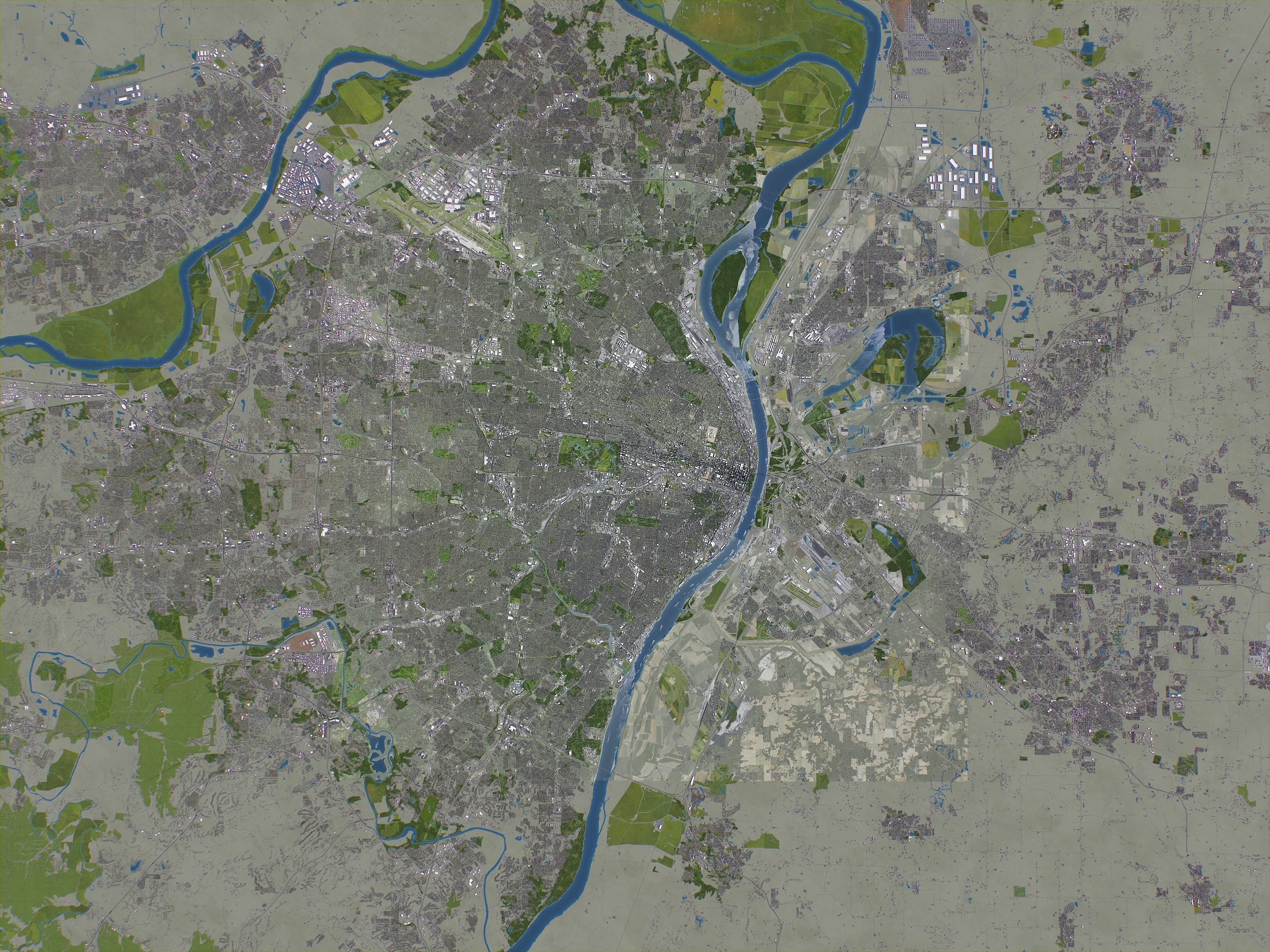 St Louis Low-poly 3D model_34