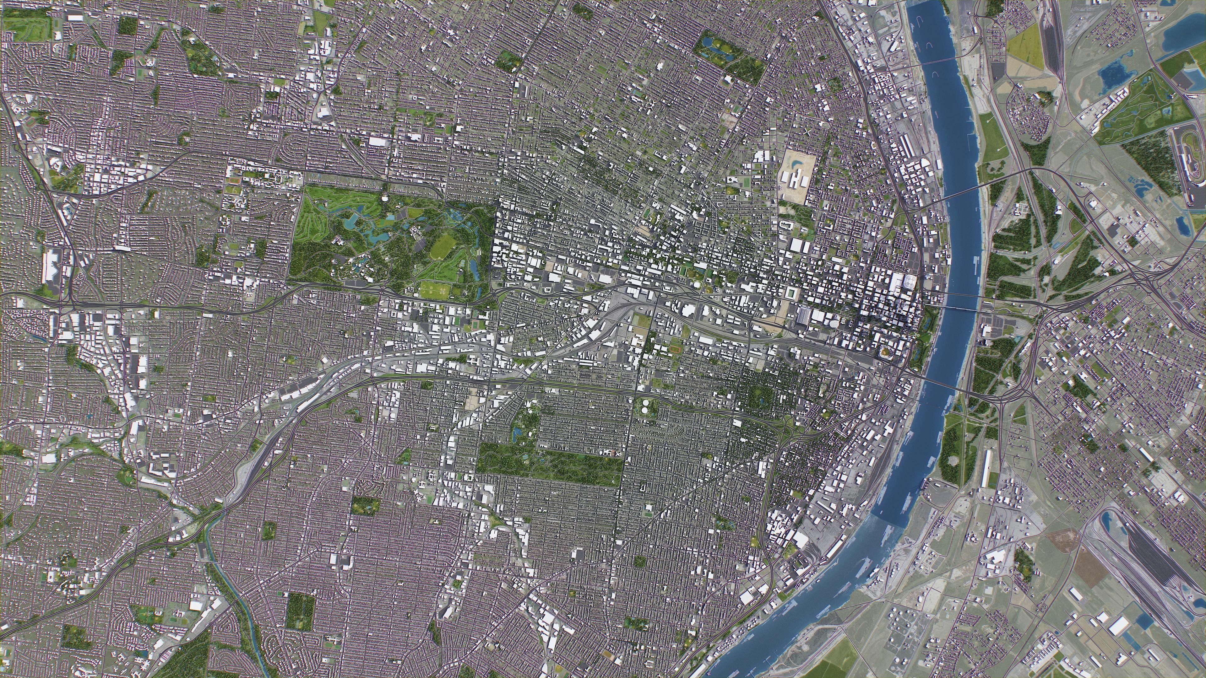 St Louis Low-poly 3D model_8