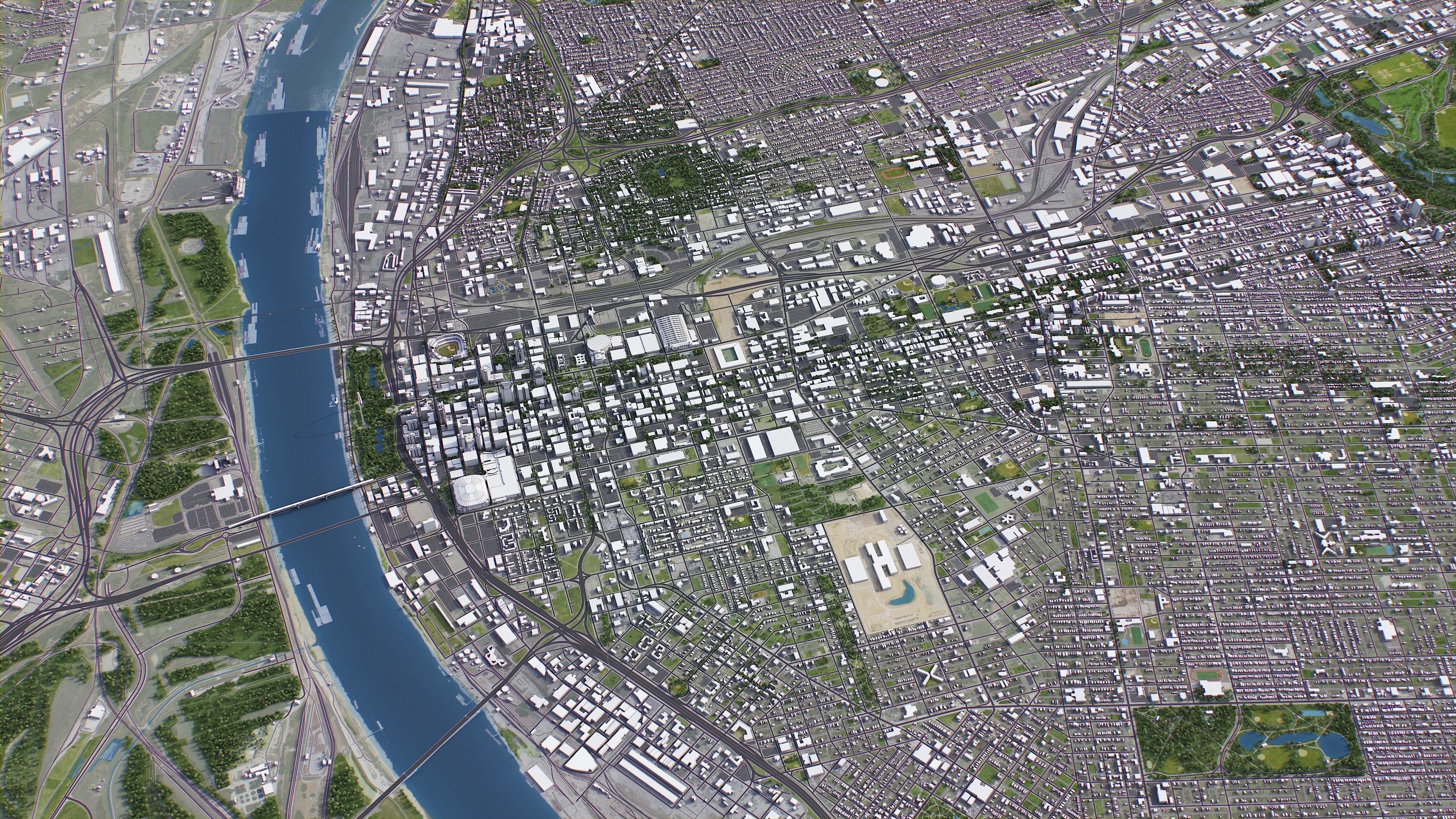 St Louis Low-poly 3D model_19