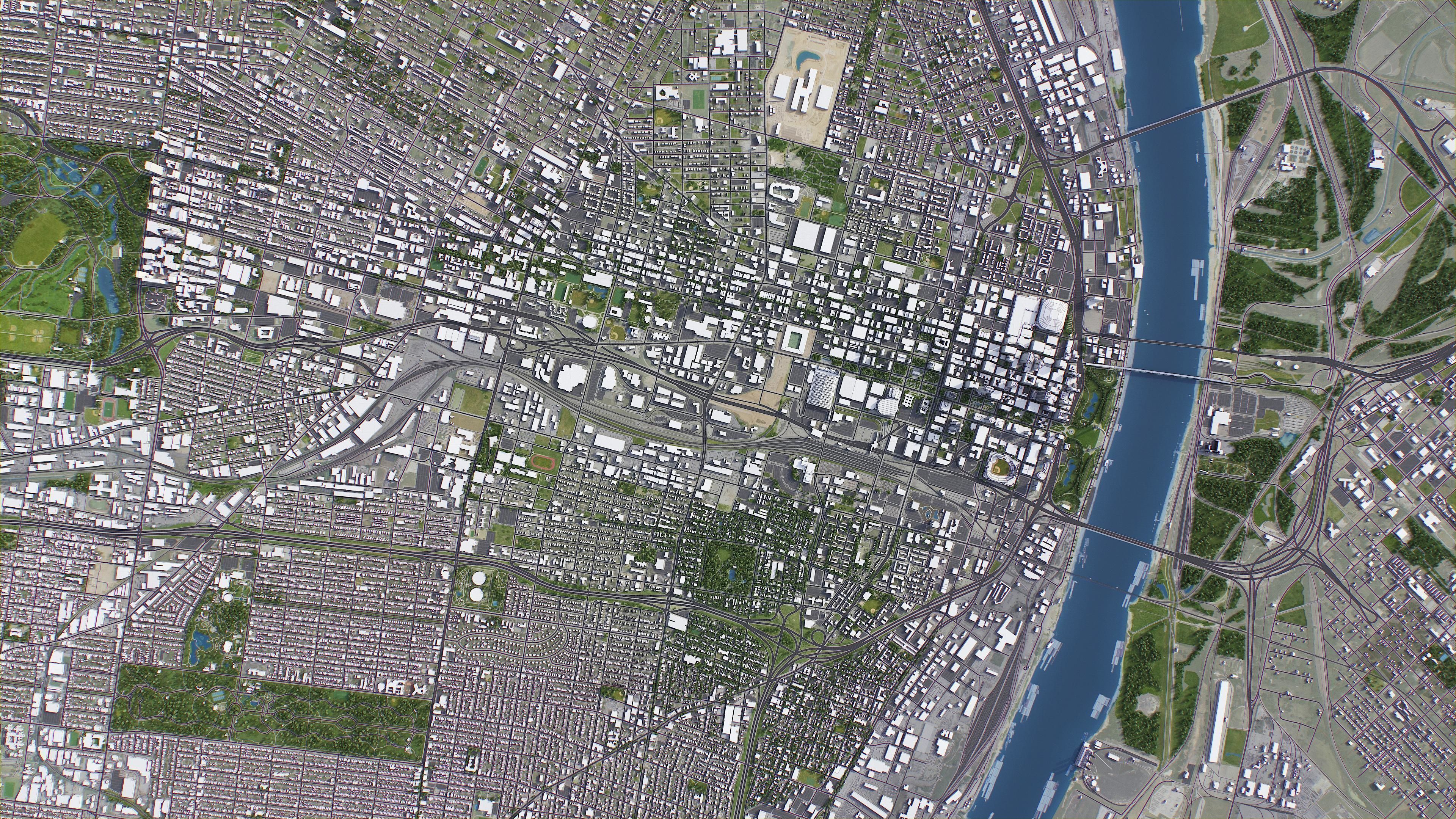 St Louis Low-poly 3D model_10