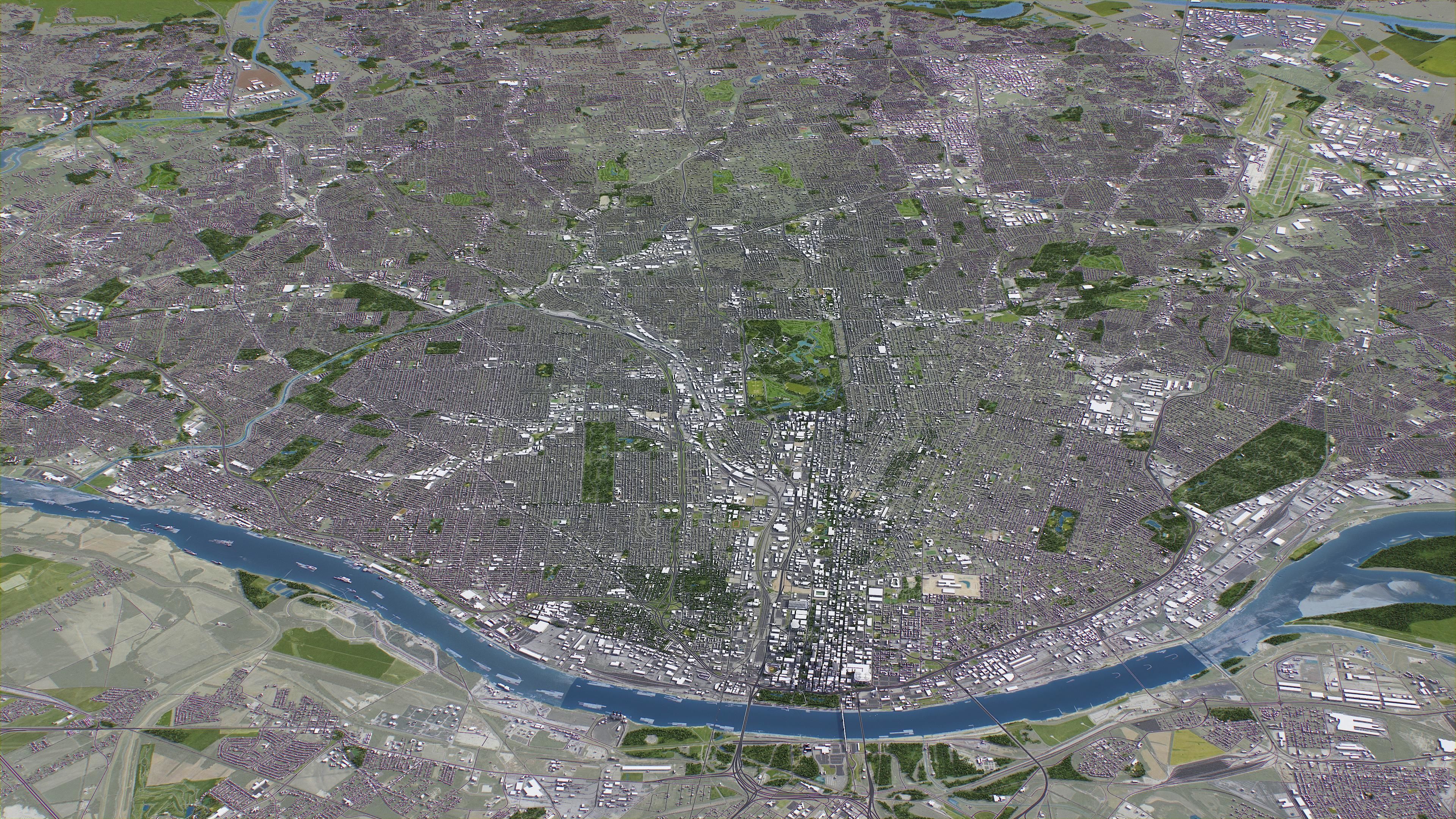 St Louis Low-poly 3D model_23