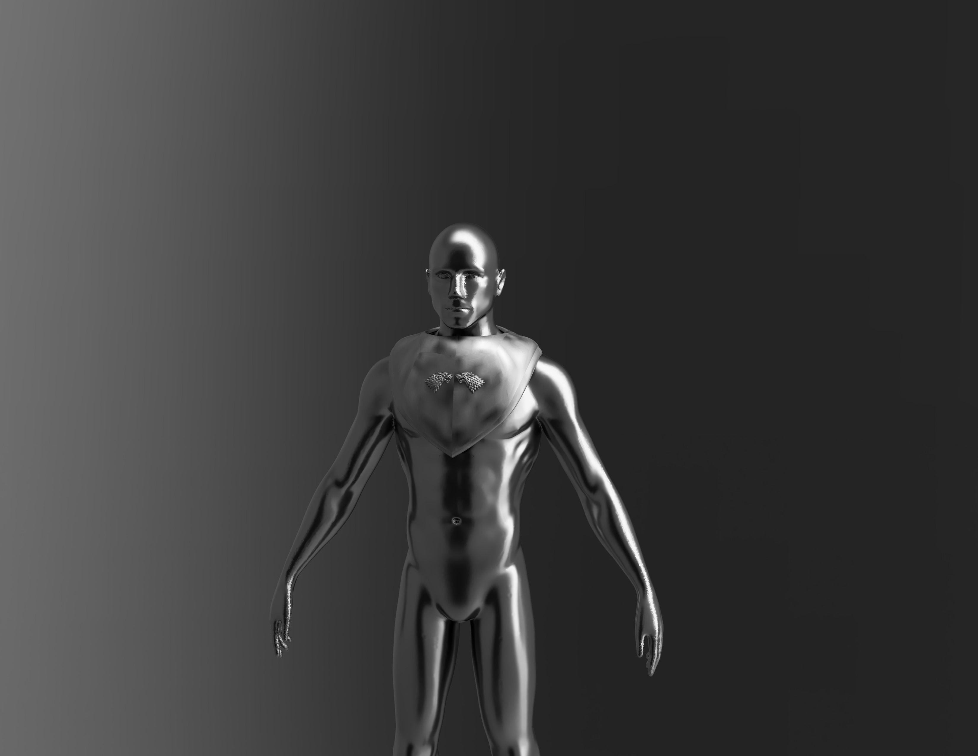 Jon Snow Cosplay costume Stark top armor battle suit GOT 3D print model_17