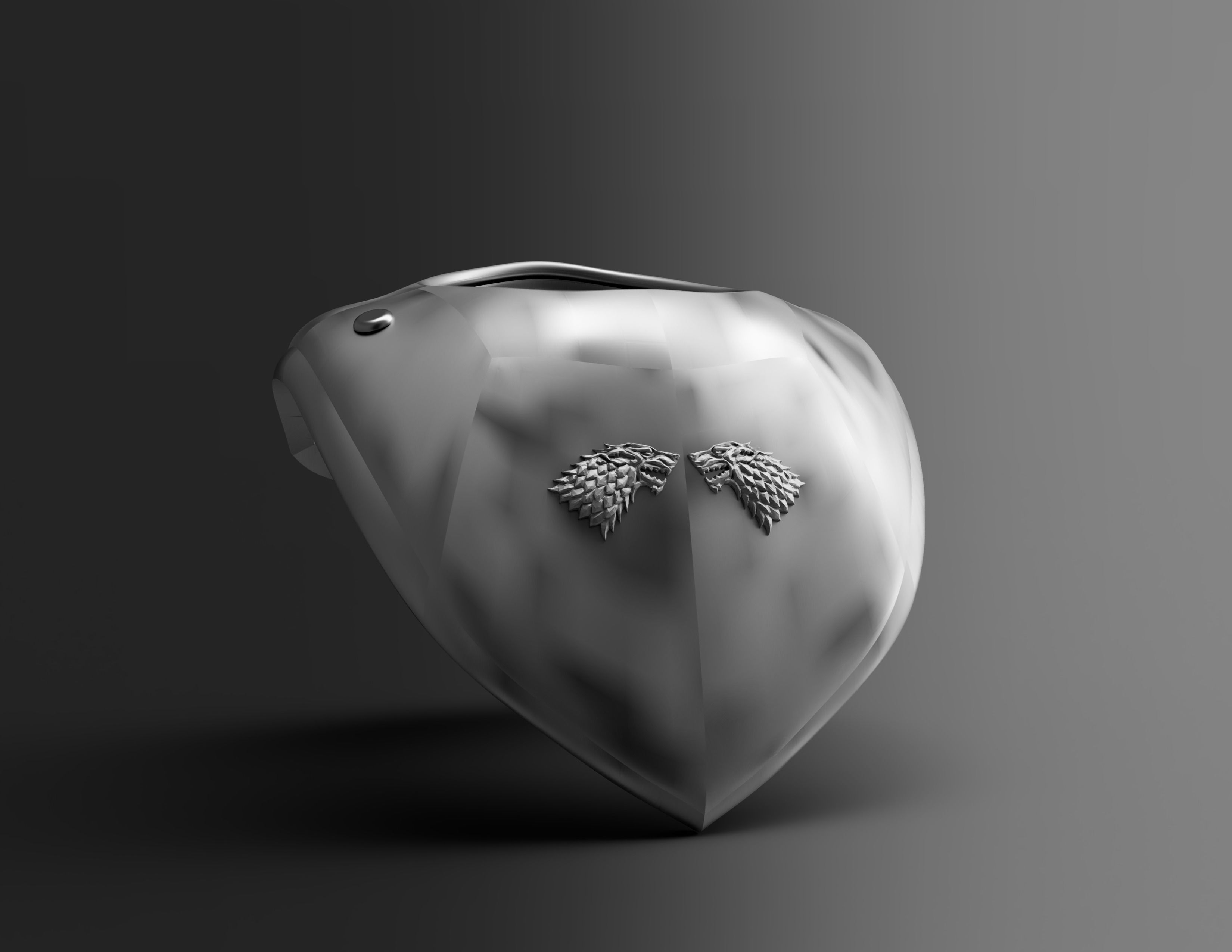 Jon Snow Cosplay costume Stark top armor battle suit GOT 3D print model_15