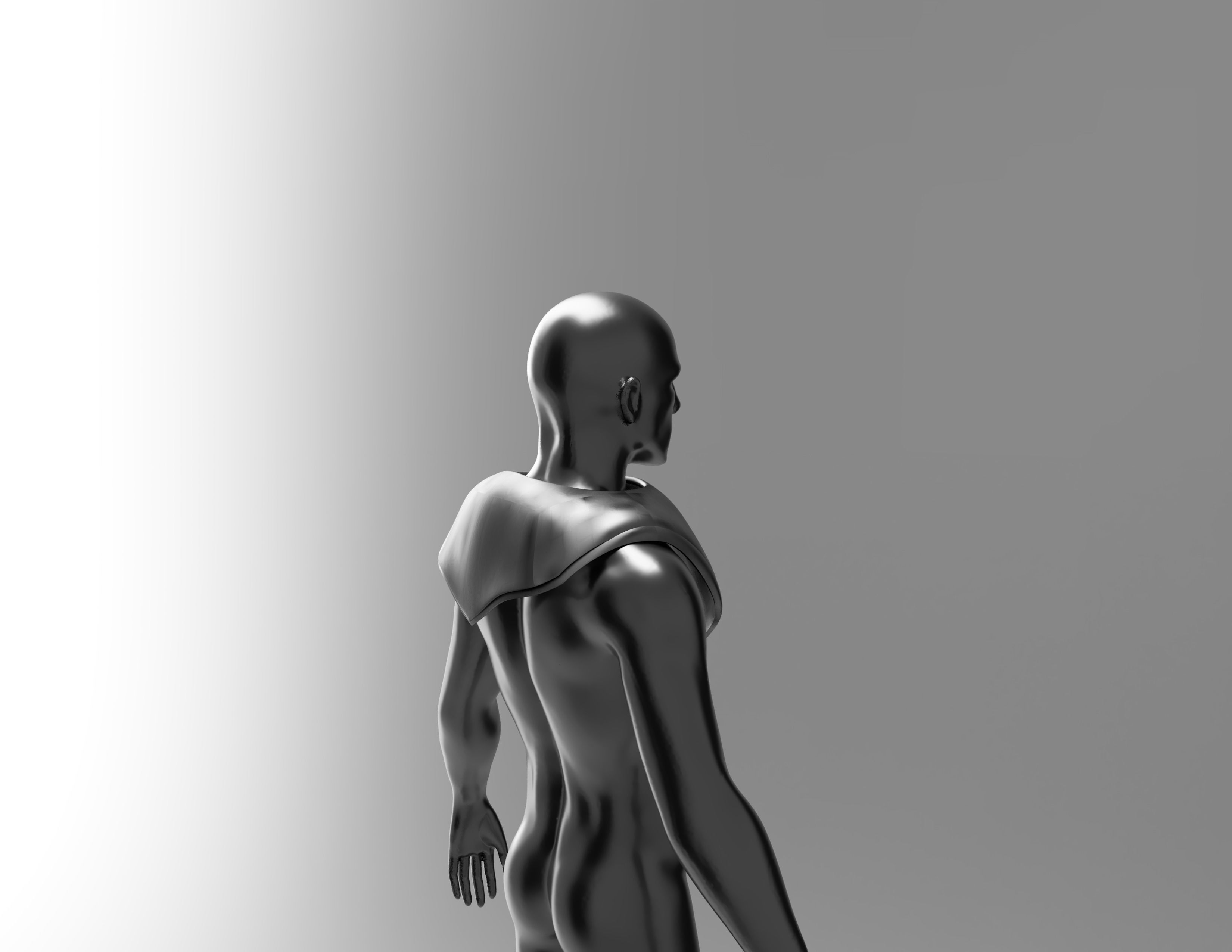 Jon Snow Cosplay costume Stark top armor battle suit GOT 3D print model_11